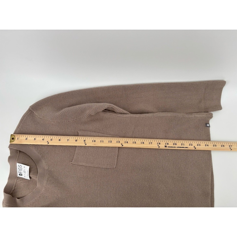 FIGS Off Shift Ribbed Knit Pullover Sweater Sz M Medical Nursing Loungewear - Picture 11 of 12